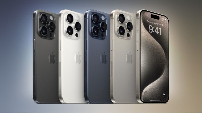 Bốn tùy chọn màu Titan của iPhone 15 Pro